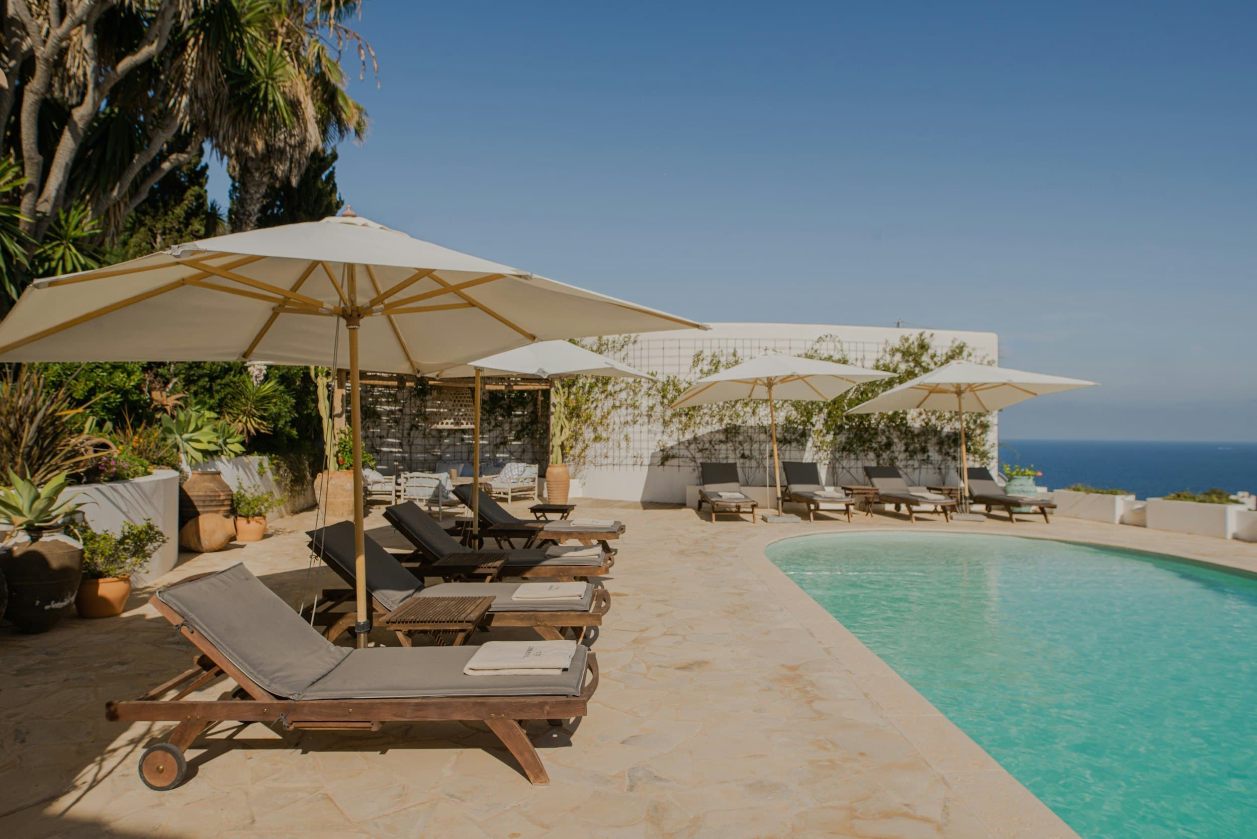 Coastal View infinity pool with Mediterranean views, Talamanca, Balearic Islands, Spain